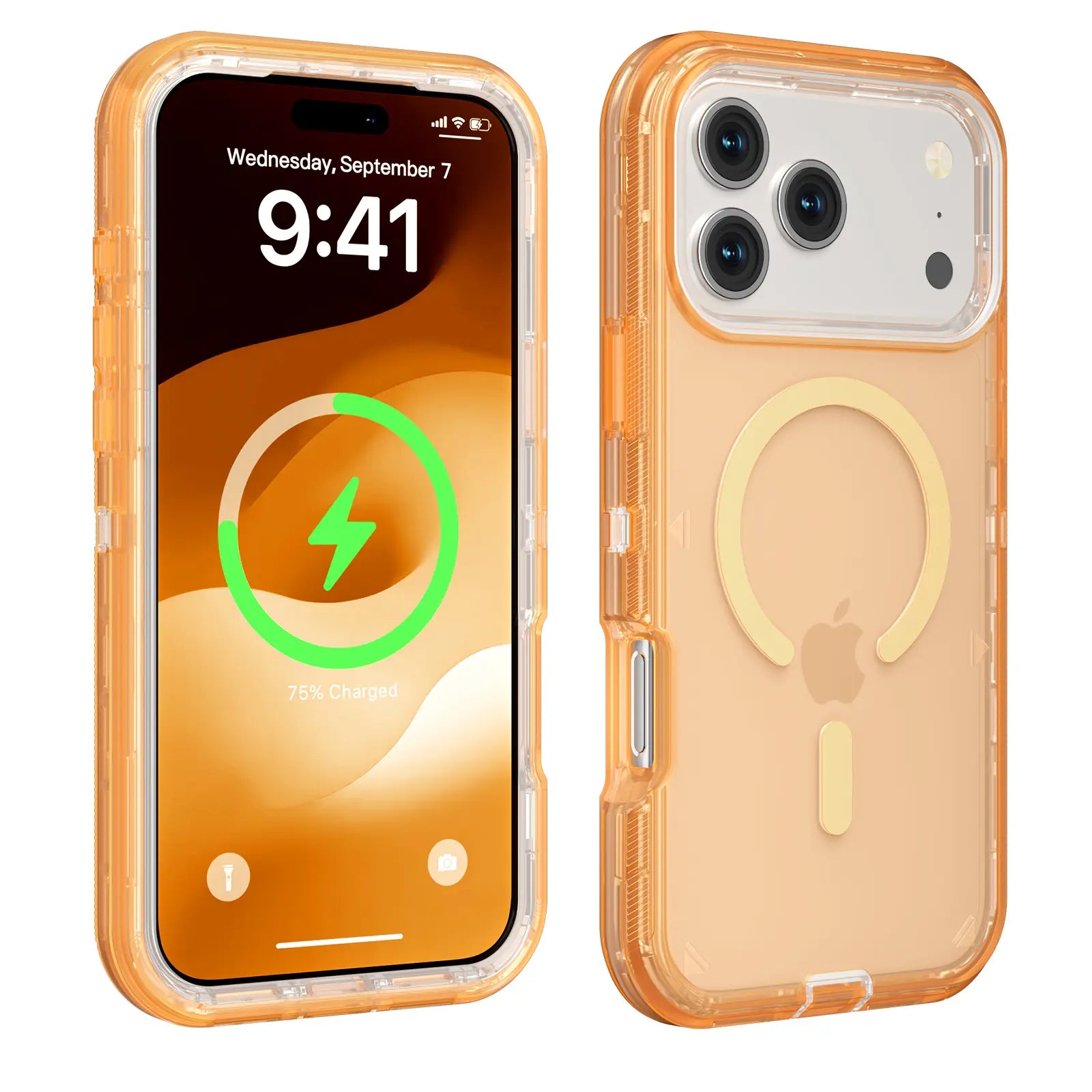 Magsafe Defender Case for Iphone, Multi-Layer Case Hybrid Heavy Duty Shockproof Case, Magnetic Transparent Clear Cover Protective Smartphone Case for 17 Pro Max/17/16/15/14/13 for Apple Iphone 17 Air